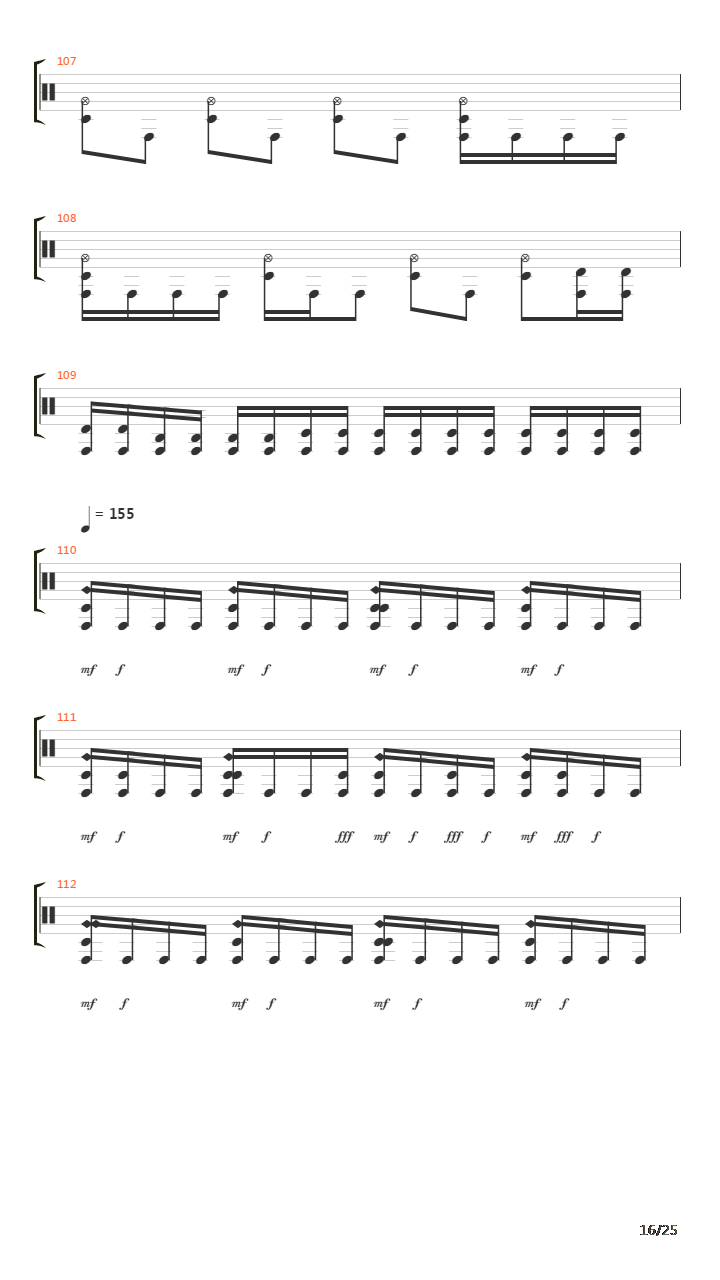 Composure吉他谱