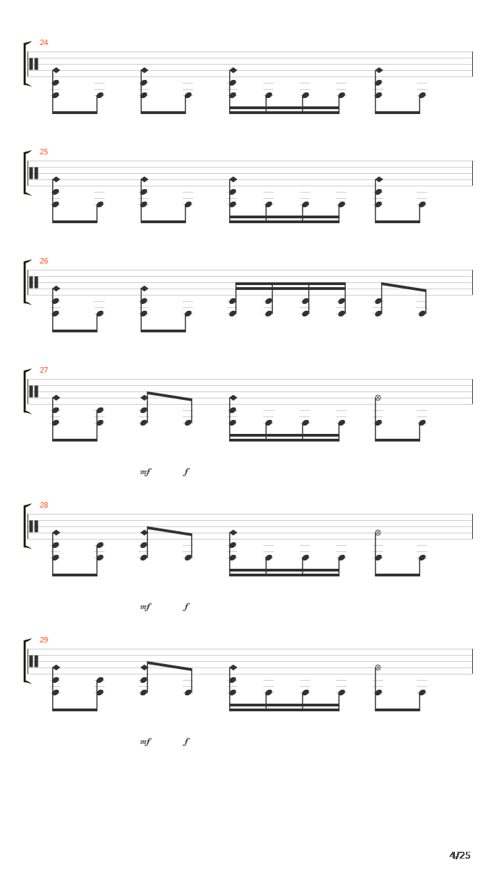 Composure吉他谱