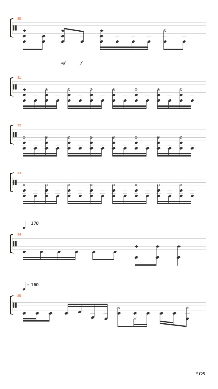 Composure吉他谱