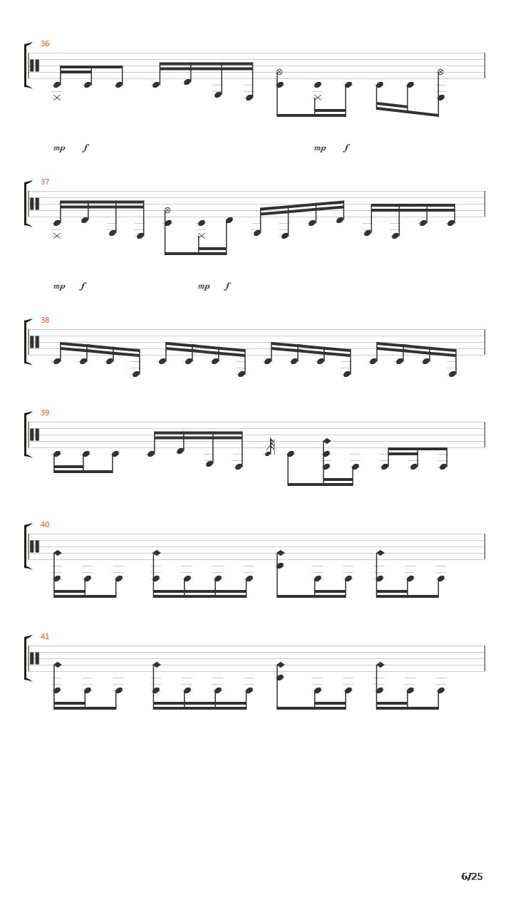 Composure吉他谱