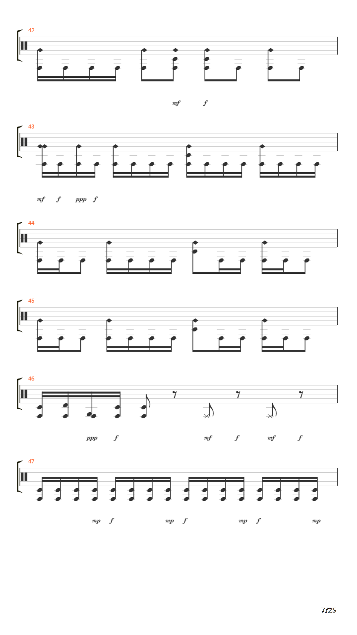 Composure吉他谱