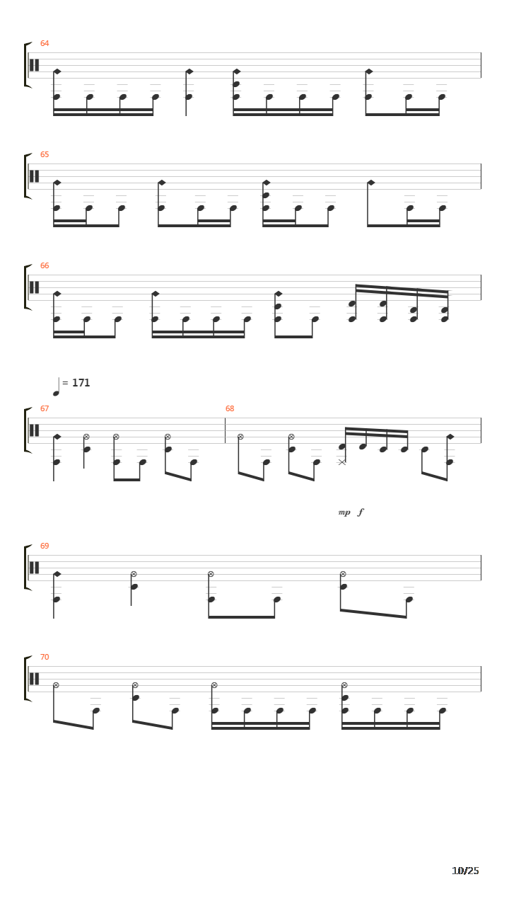 Composure吉他谱