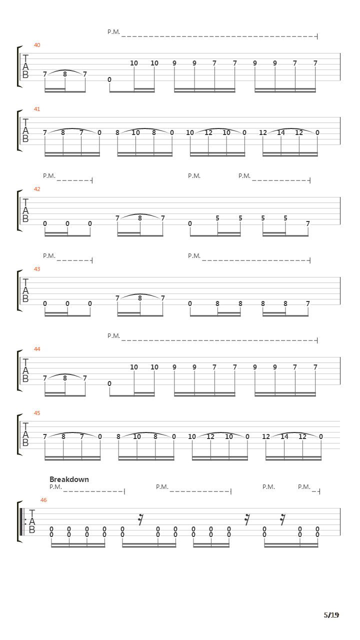 Composure吉他谱