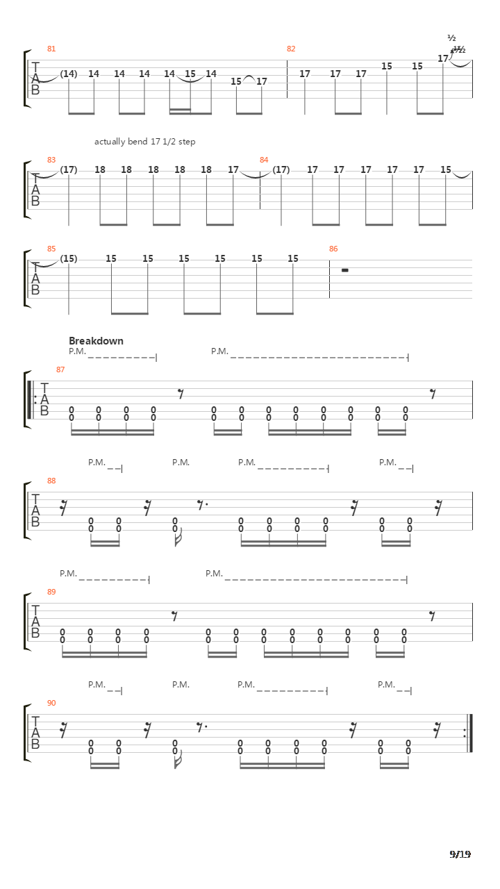 Composure吉他谱