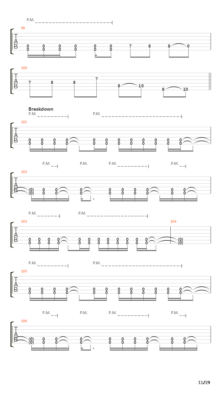 Composure吉他谱