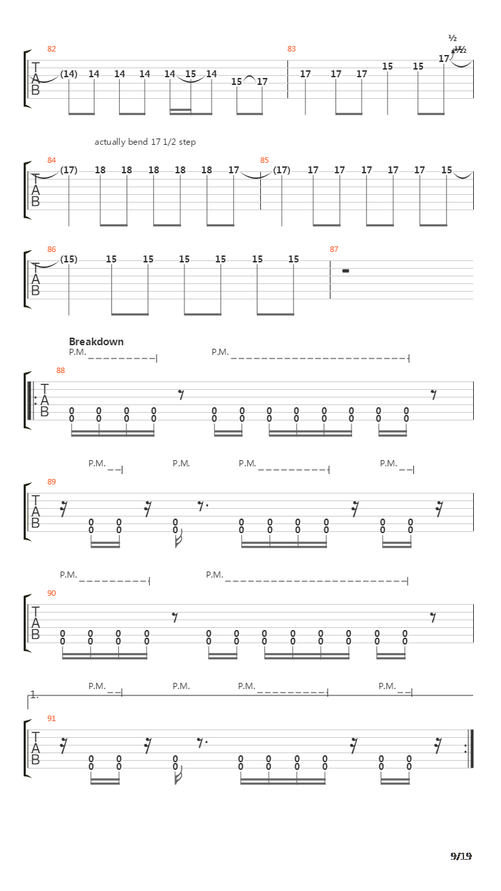 Composure吉他谱