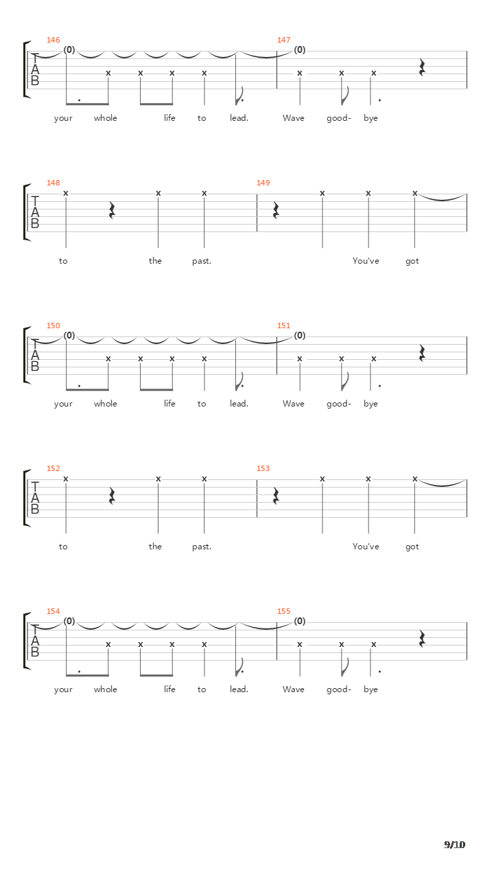 Composure吉他谱