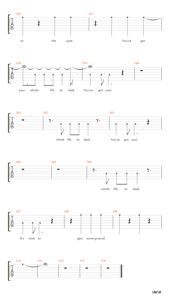 Composure吉他谱