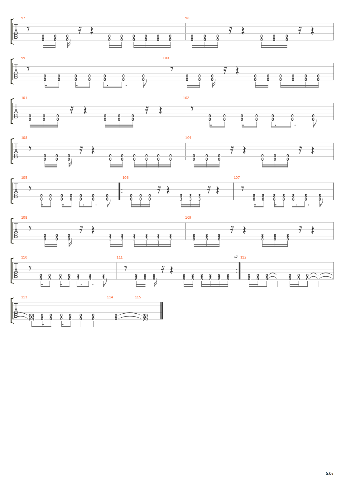 Composure吉他谱