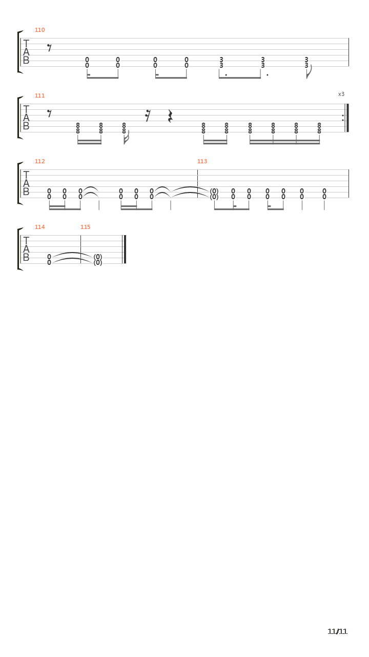 Composure吉他谱