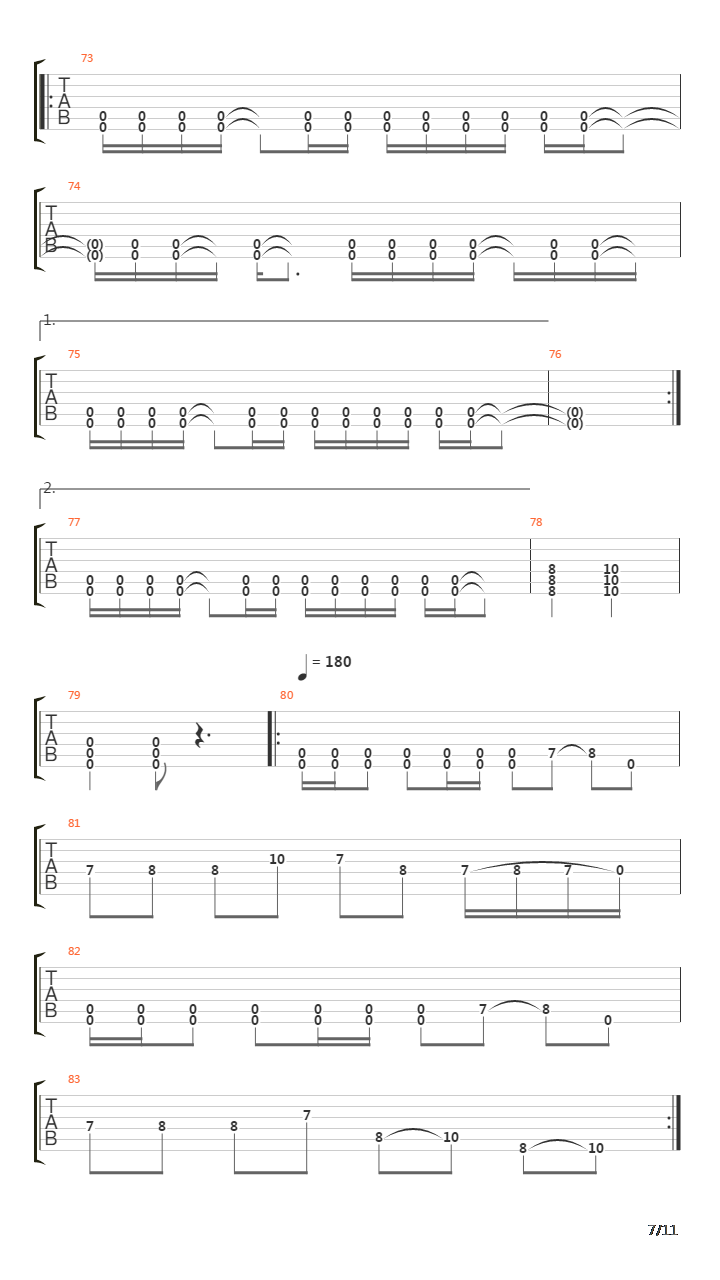 Composure吉他谱