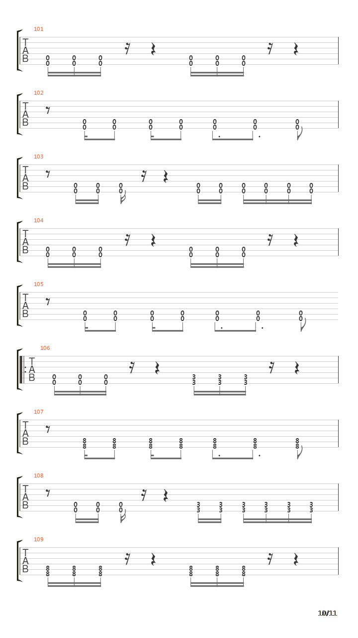 Composure吉他谱