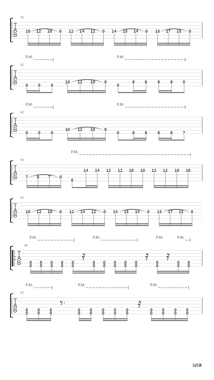 Composure吉他谱