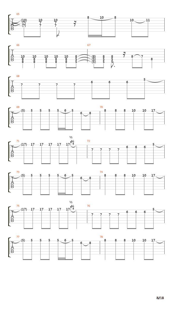 Composure吉他谱