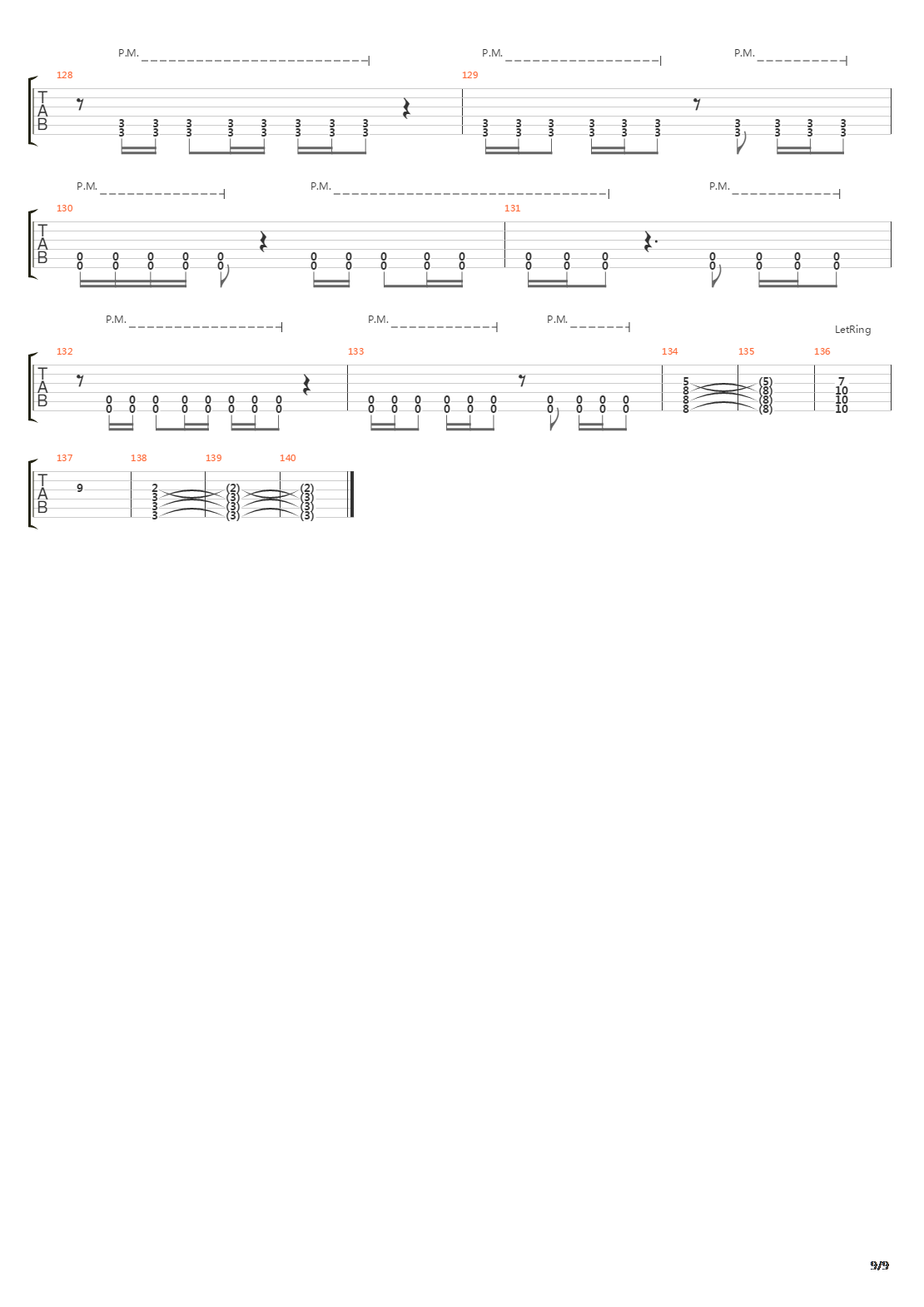 Echoes吉他谱