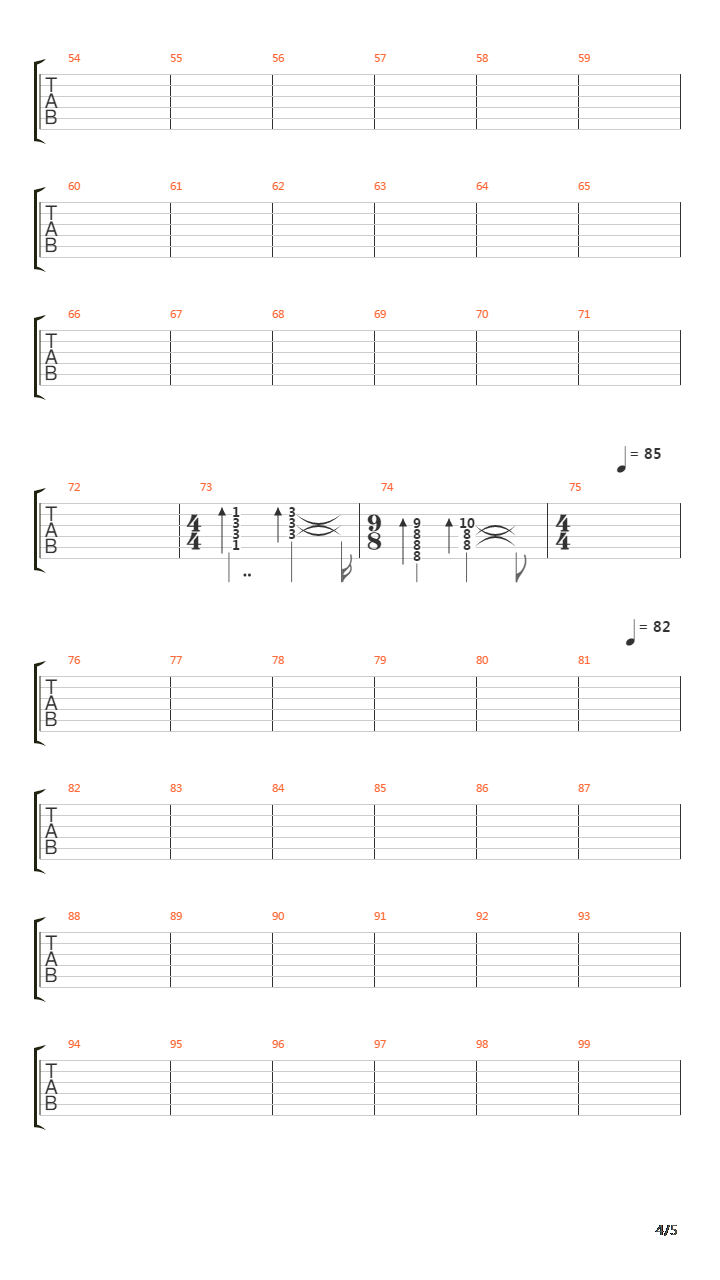 Echoes吉他谱