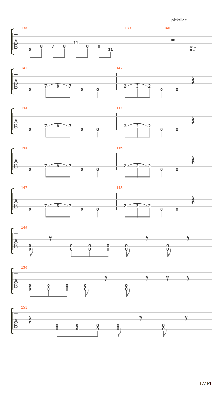 Eleventh Hour吉他谱