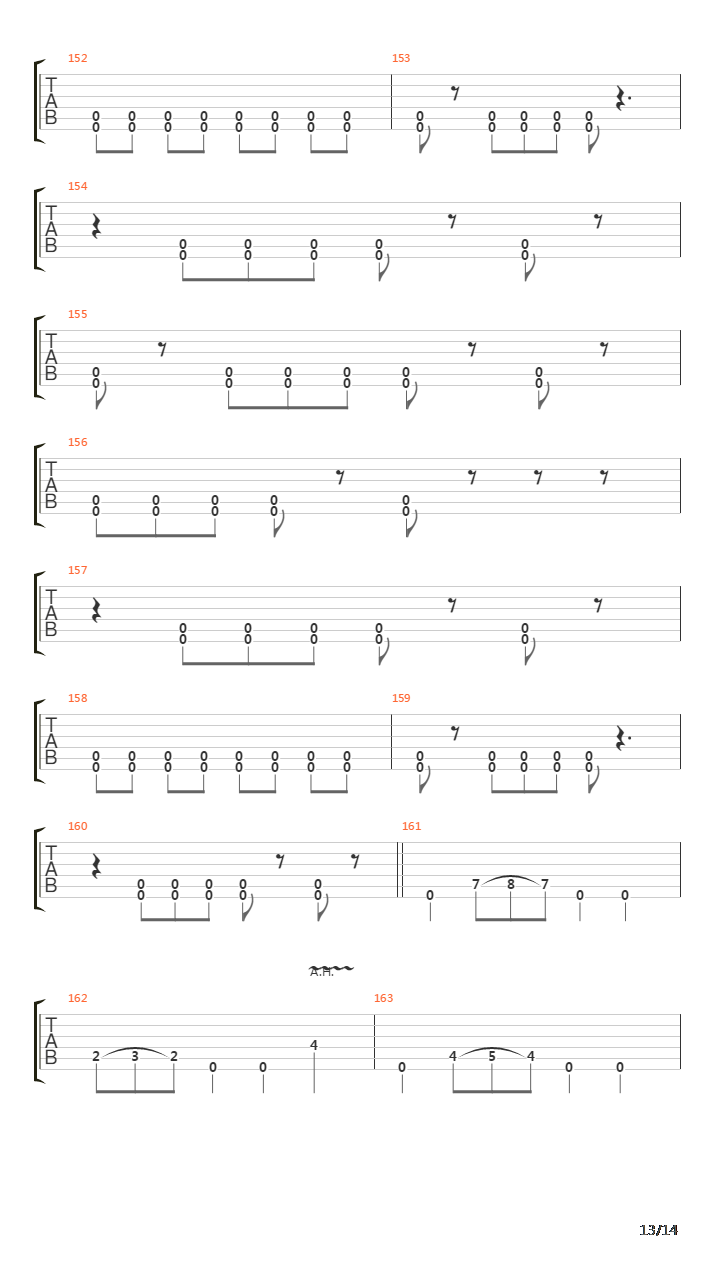 Eleventh Hour吉他谱