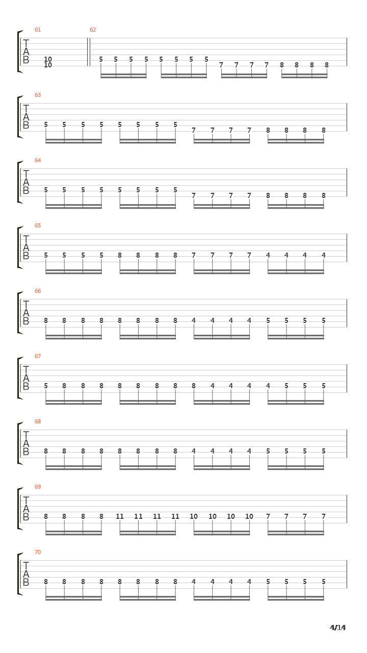 Eleventh Hour吉他谱