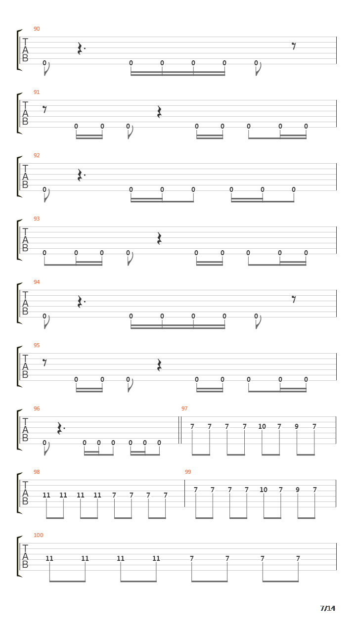 Eleventh Hour吉他谱