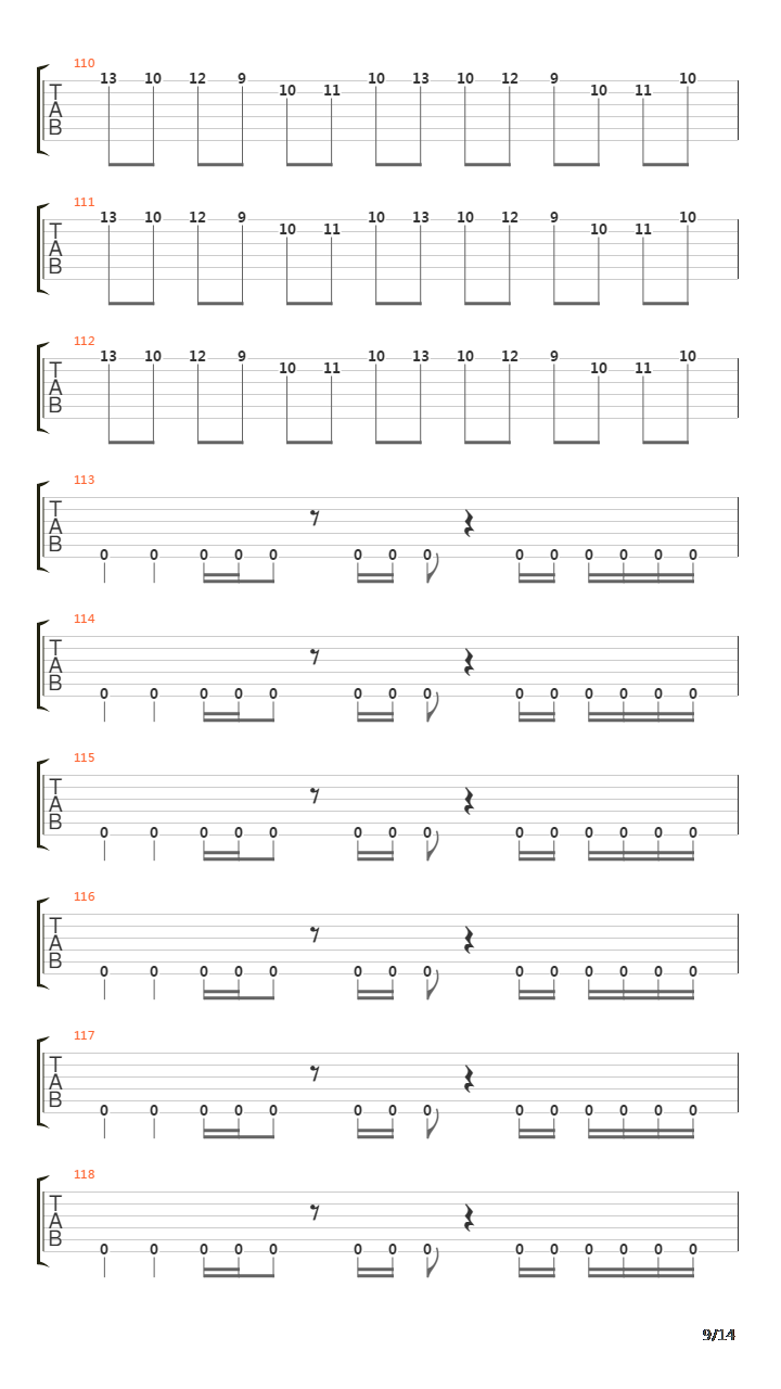 Eleventh Hour吉他谱