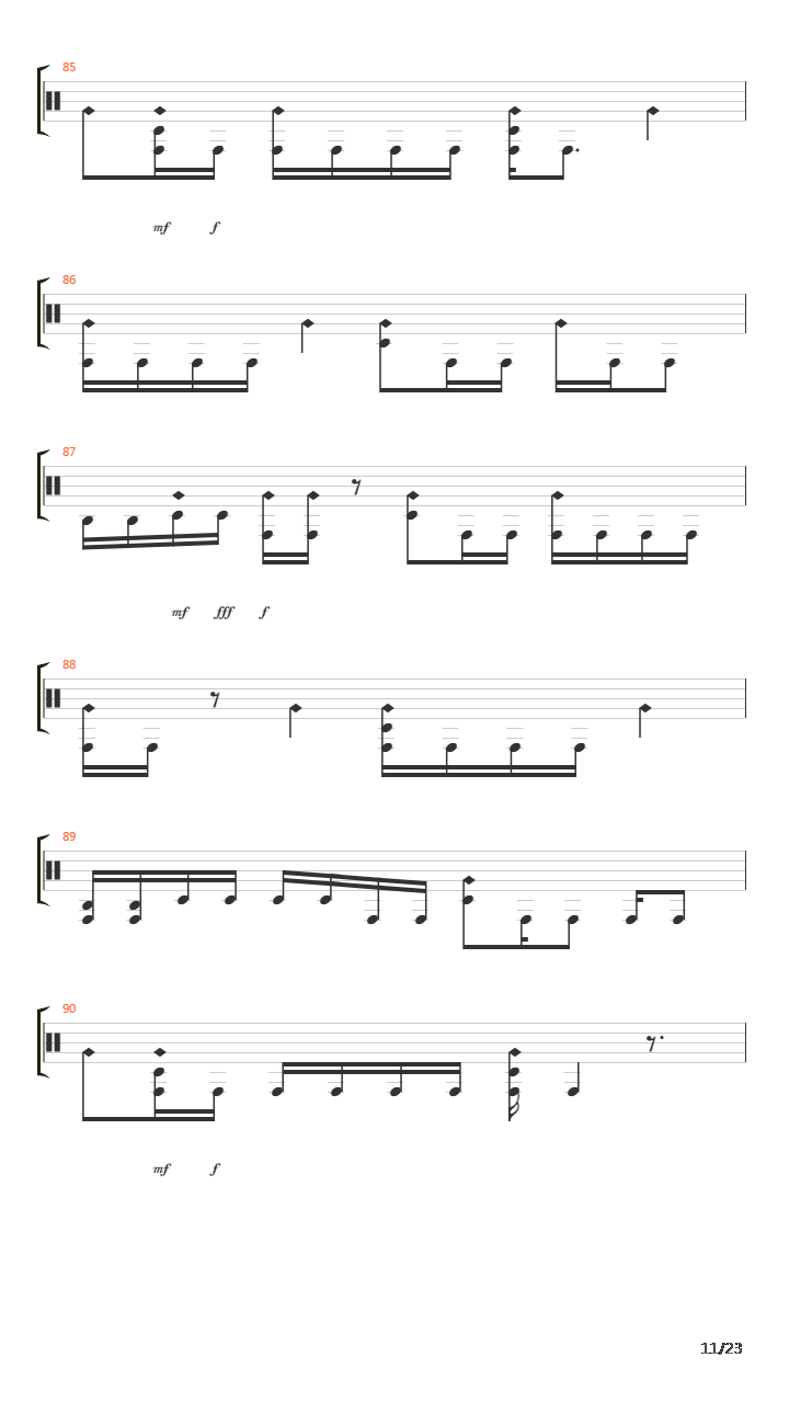 Eleventh Hour吉他谱