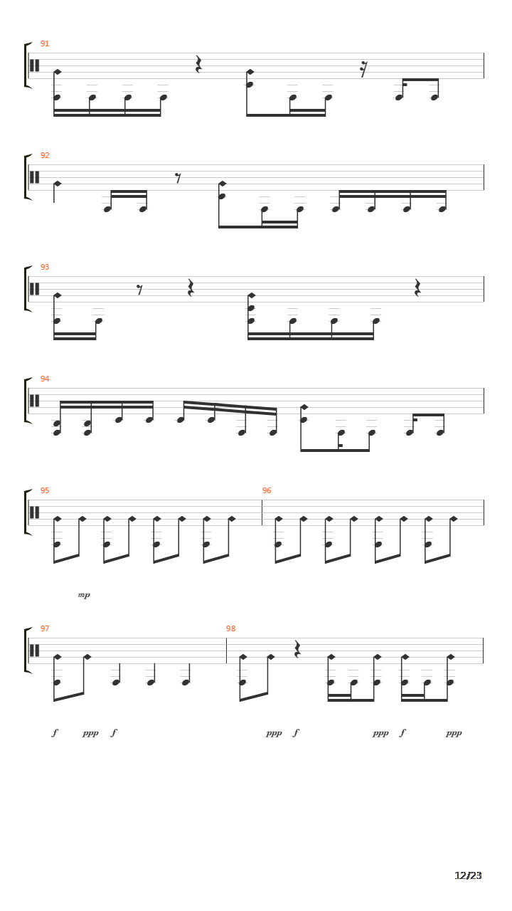 Eleventh Hour吉他谱