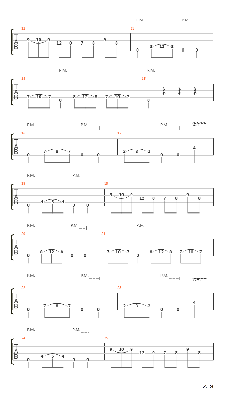 Eleventh Hour吉他谱