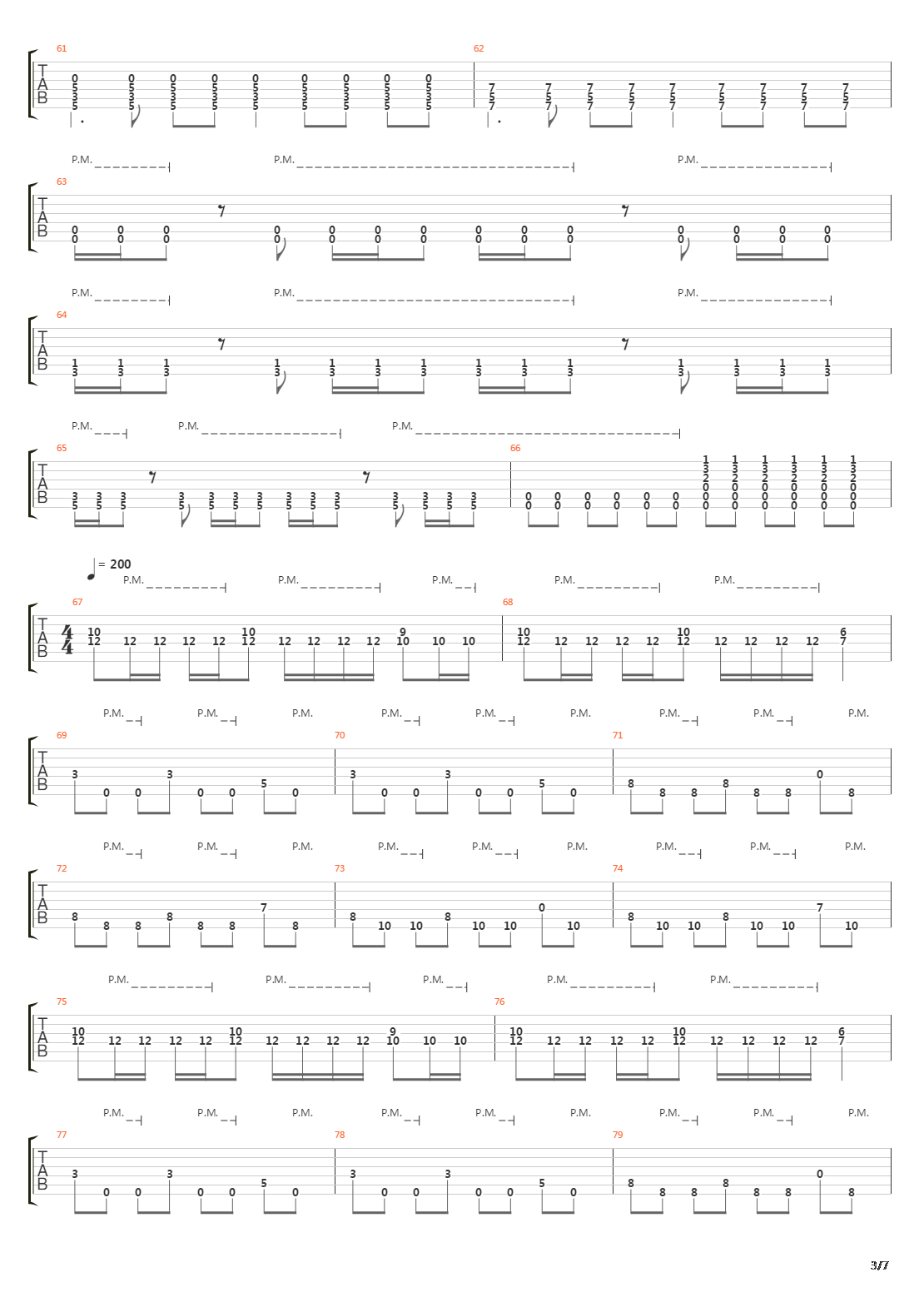 Fault Line吉他谱