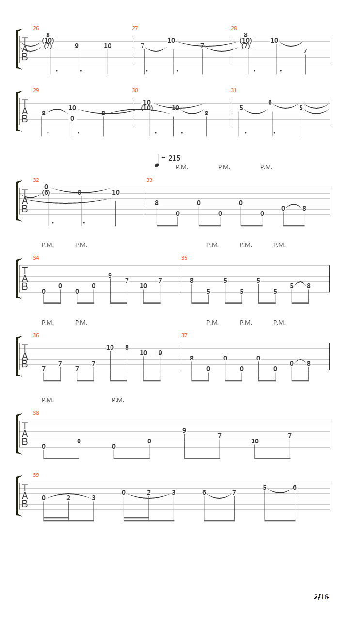 Fault Line吉他谱