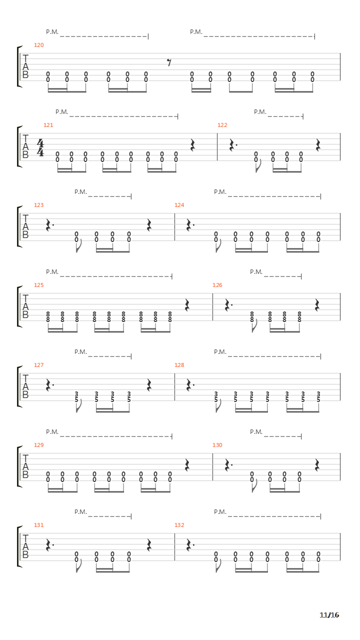 Fault Line吉他谱