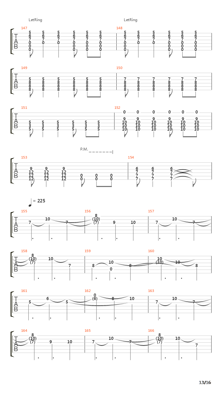 Fault Line吉他谱