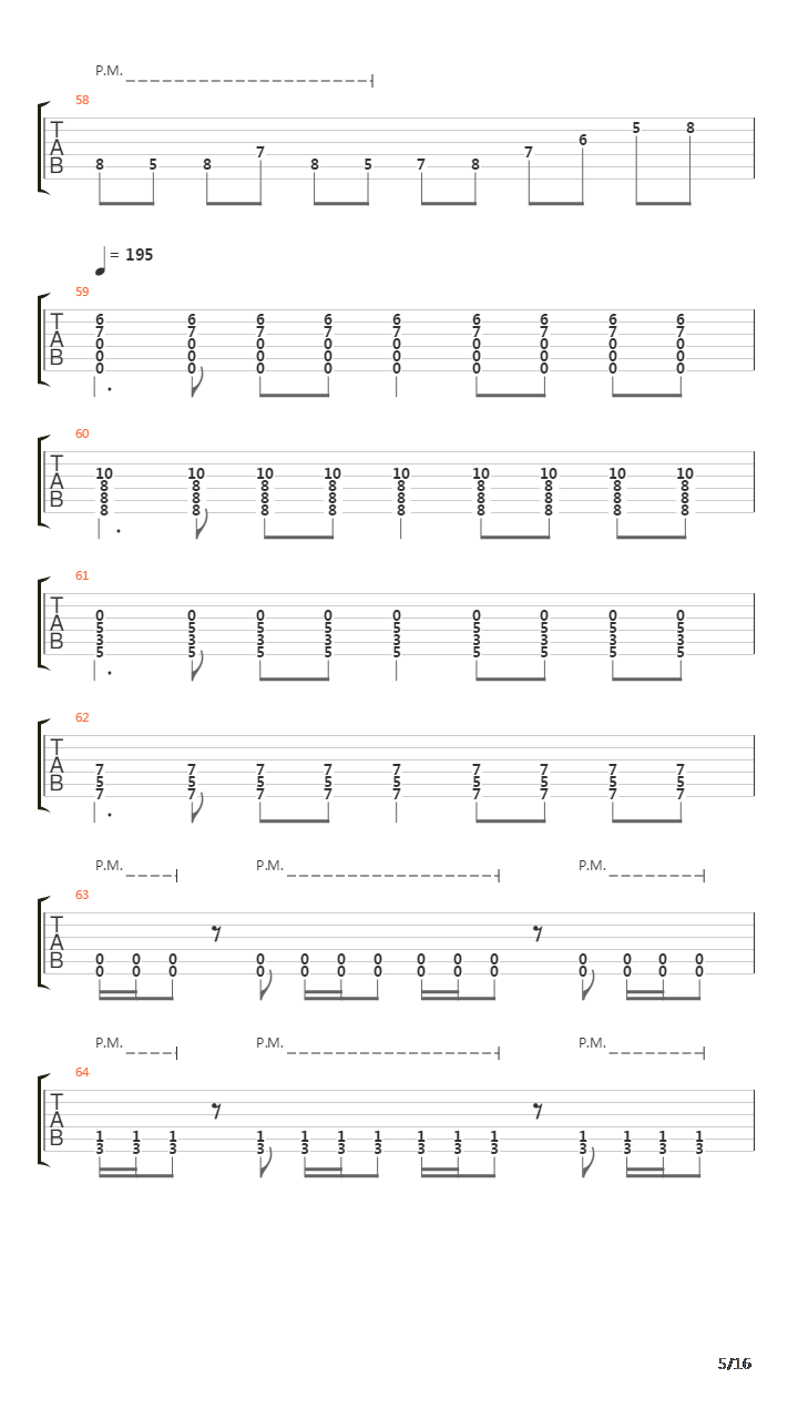 Fault Line吉他谱