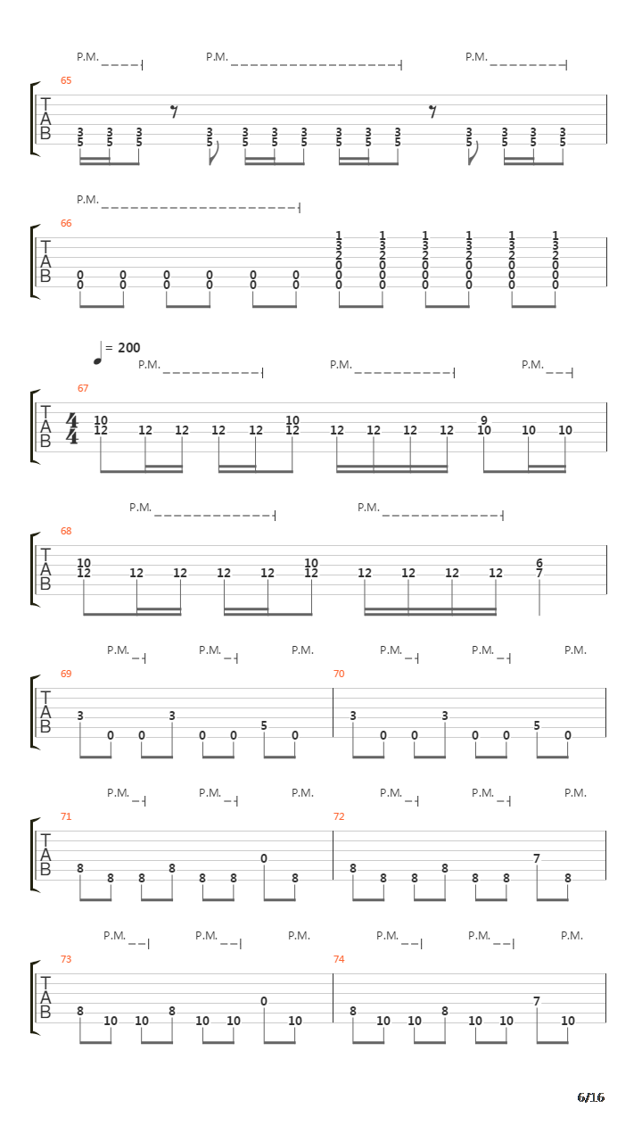 Fault Line吉他谱