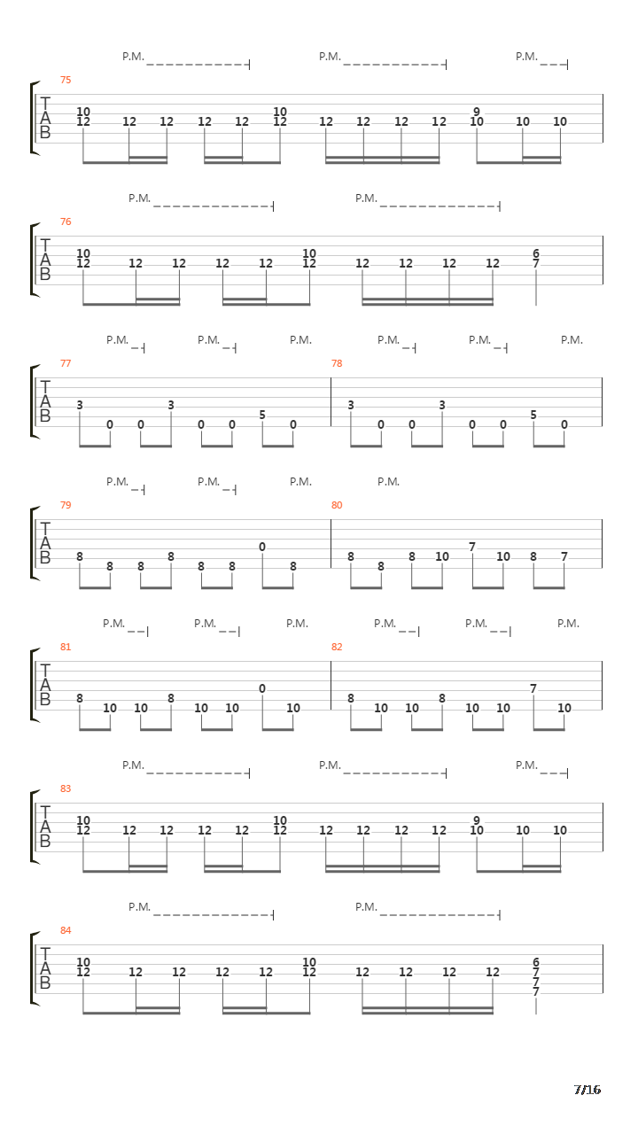 Fault Line吉他谱