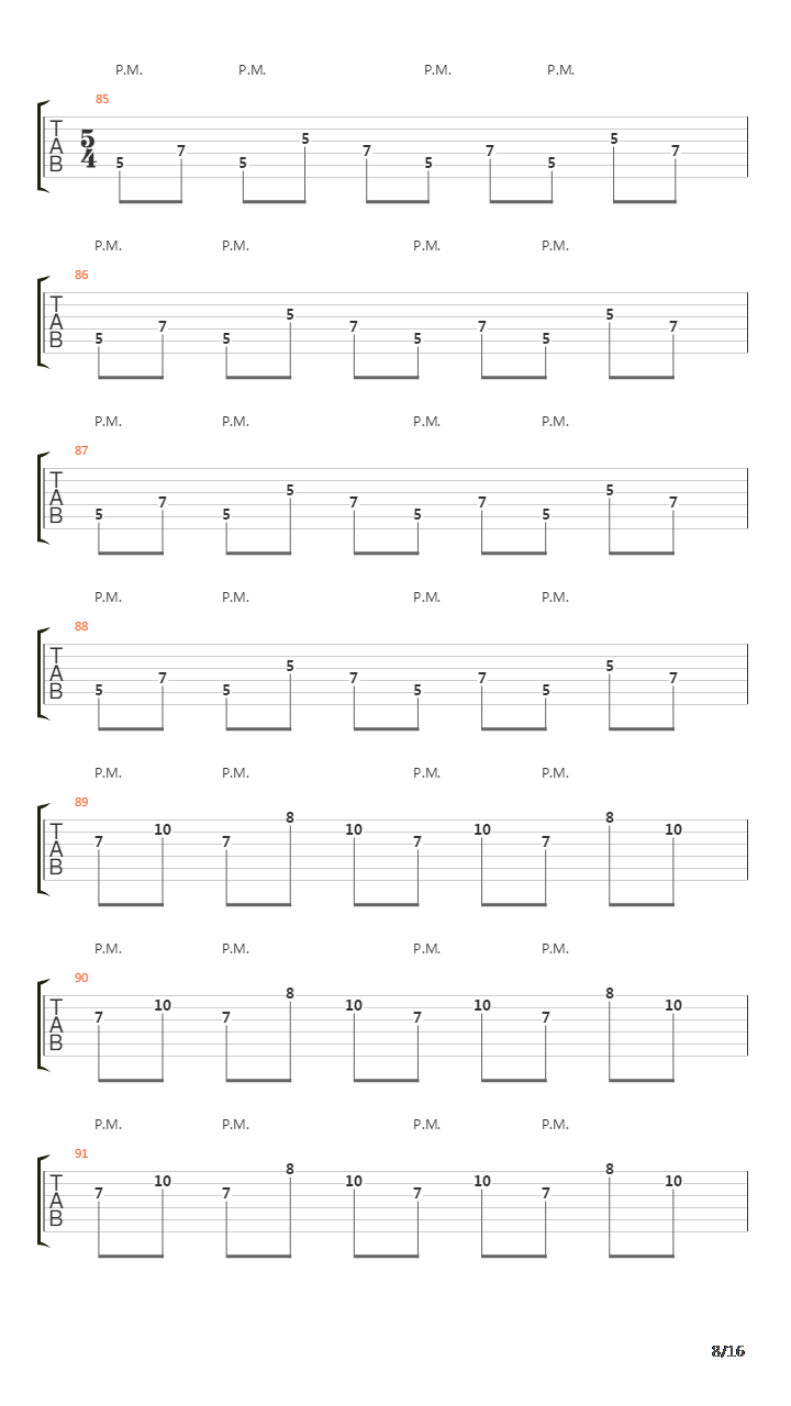 Fault Line吉他谱