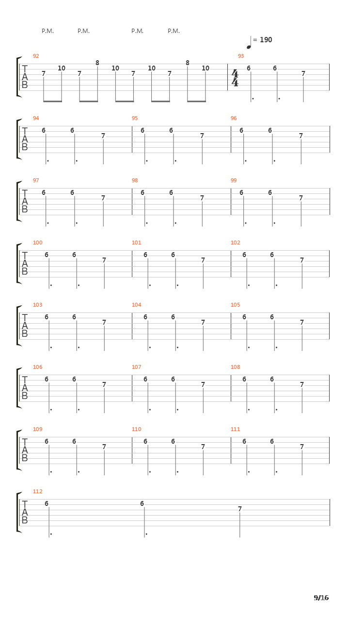 Fault Line吉他谱