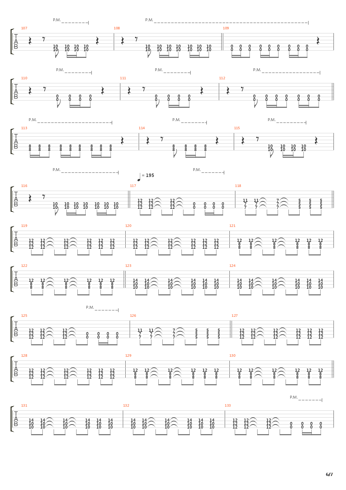 Fault Line吉他谱