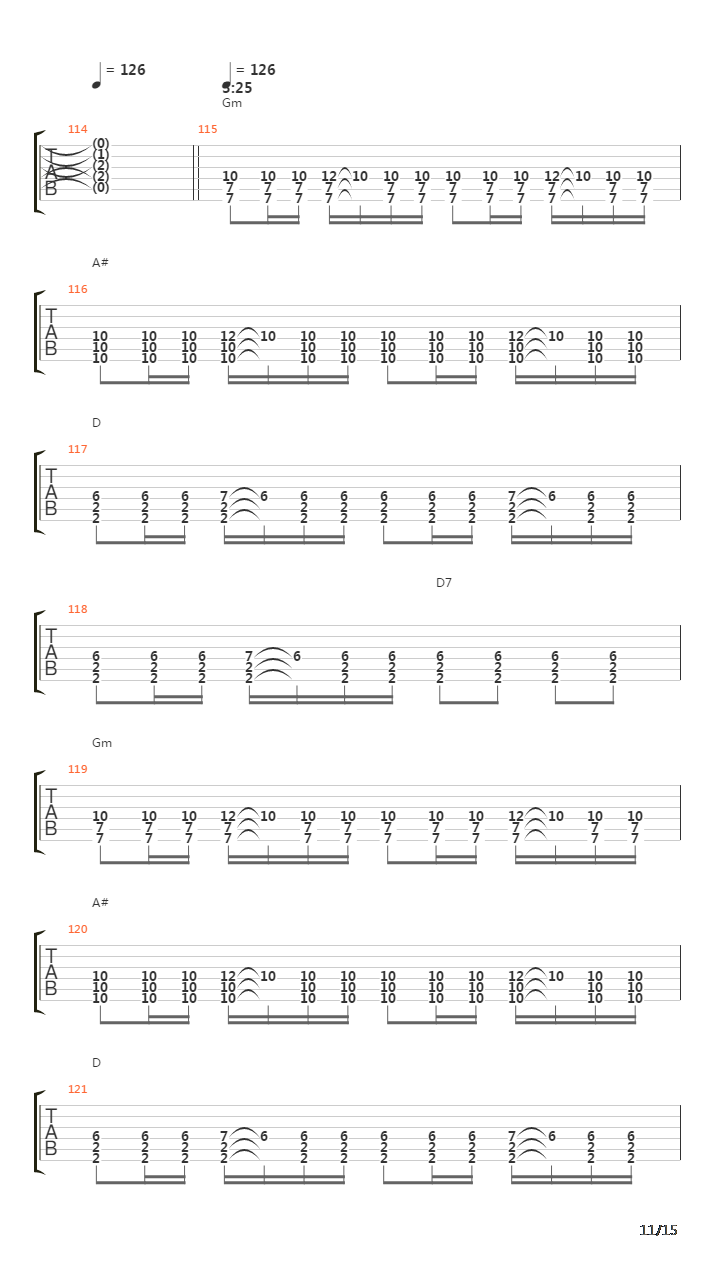 Internal Cannon吉他谱