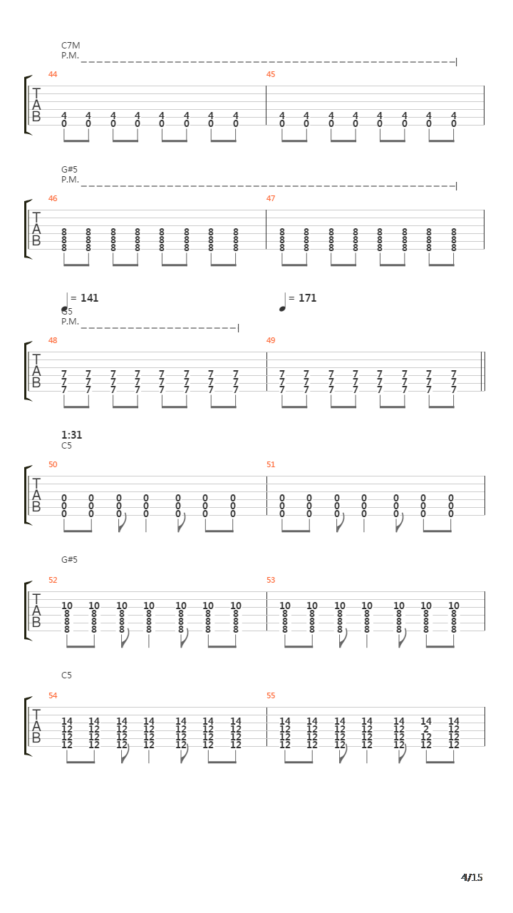 Internal Cannon吉他谱