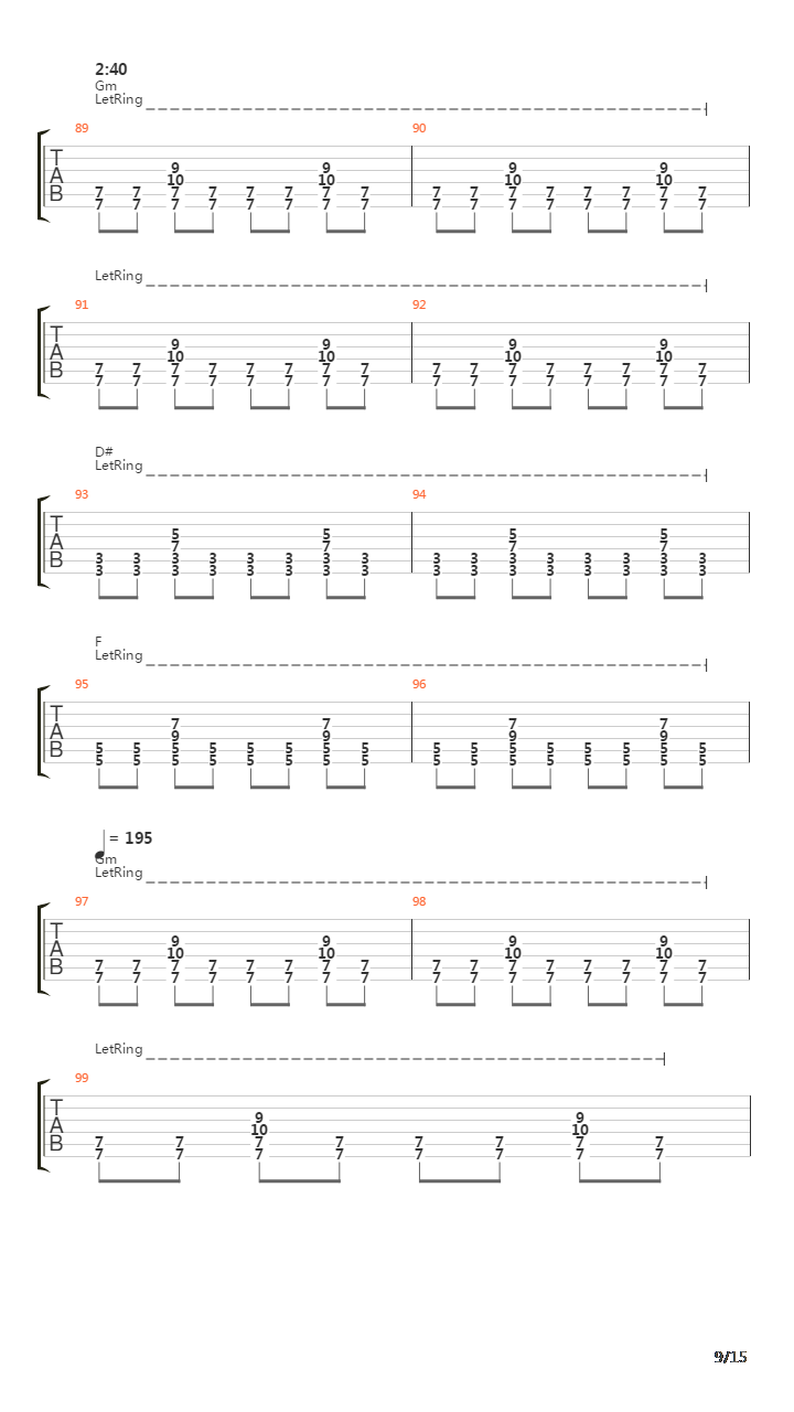 Internal Cannon吉他谱