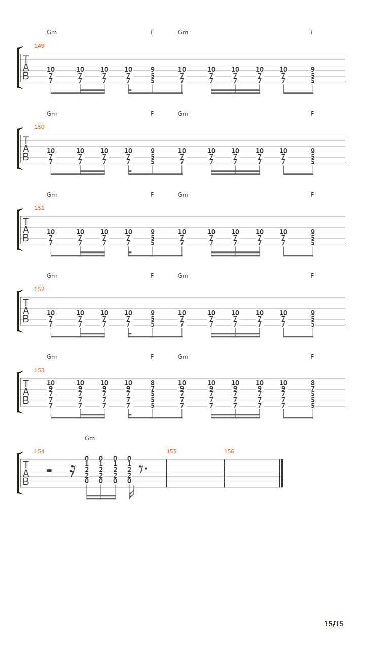 Internal Cannon吉他谱