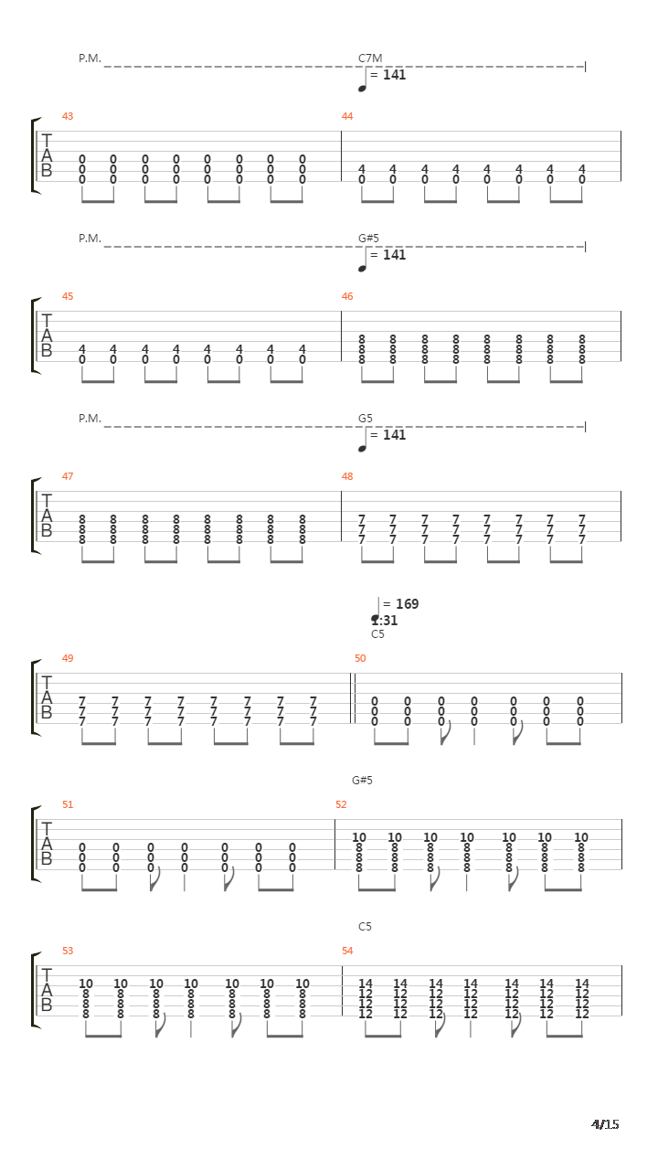 Internal Cannon吉他谱