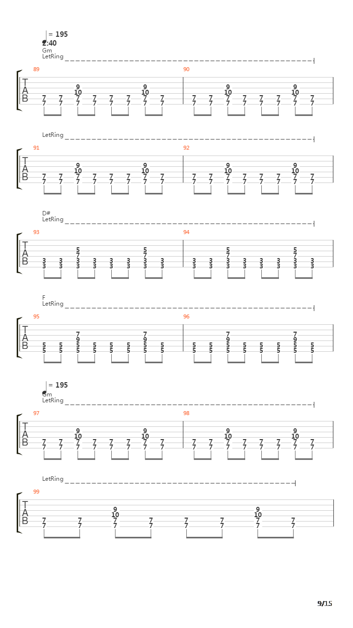 Internal Cannon吉他谱