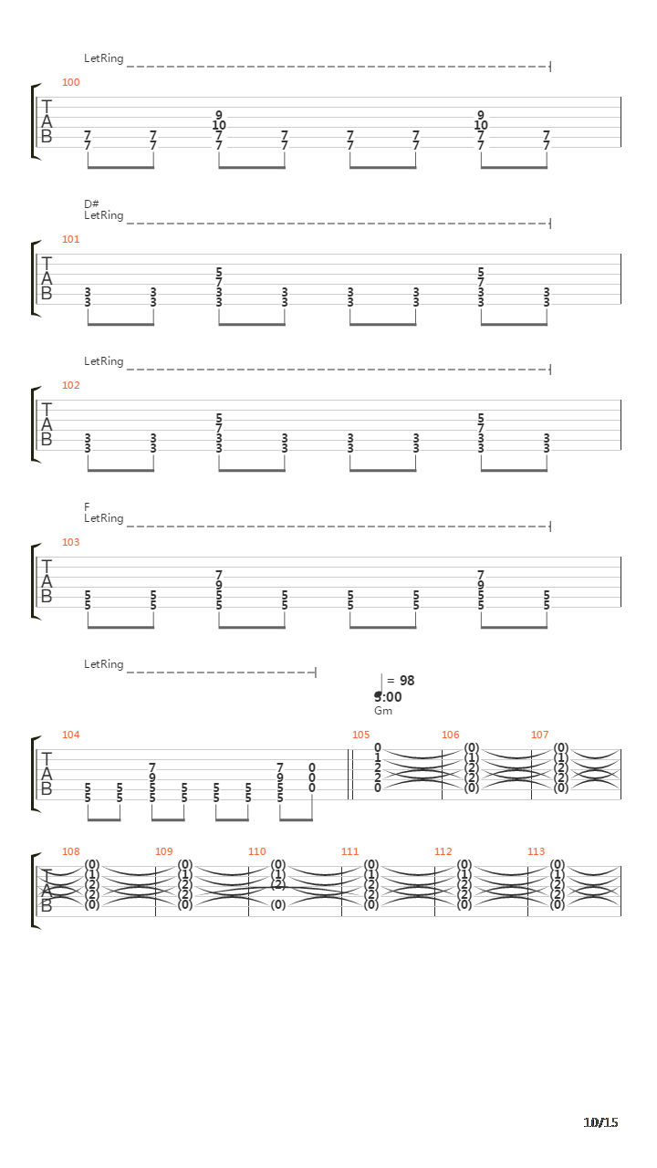 Internal Cannon吉他谱