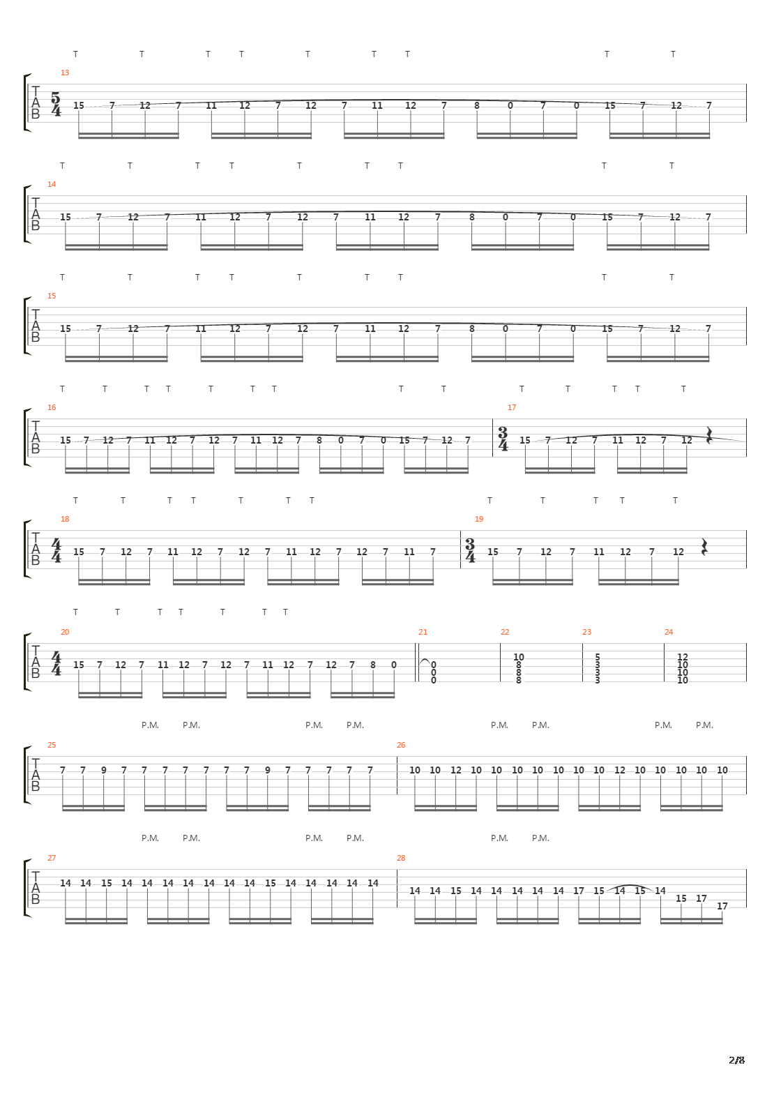 Internal Cannon吉他谱