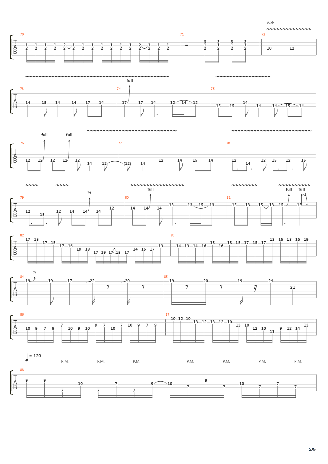 Internal Cannon吉他谱