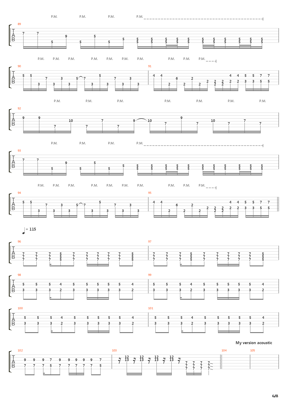 Internal Cannon吉他谱