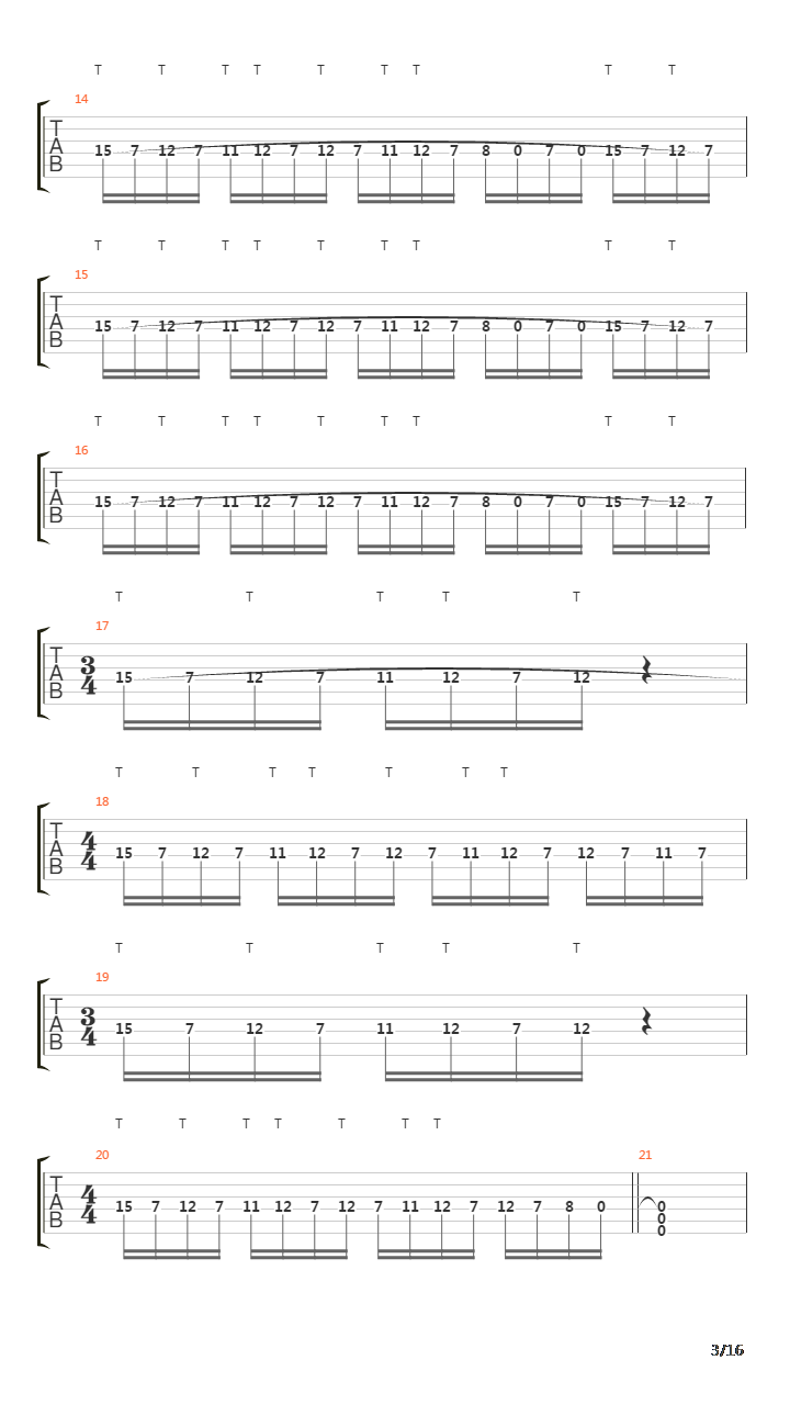 Internal Cannon吉他谱