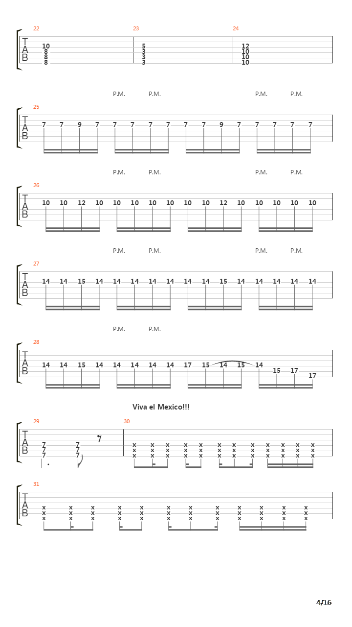 Internal Cannon吉他谱